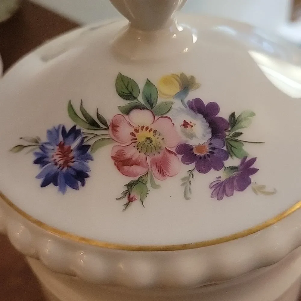 BAREUTHER WALDSASSEN Vintage Limited Edition Floral Porcelain Canister